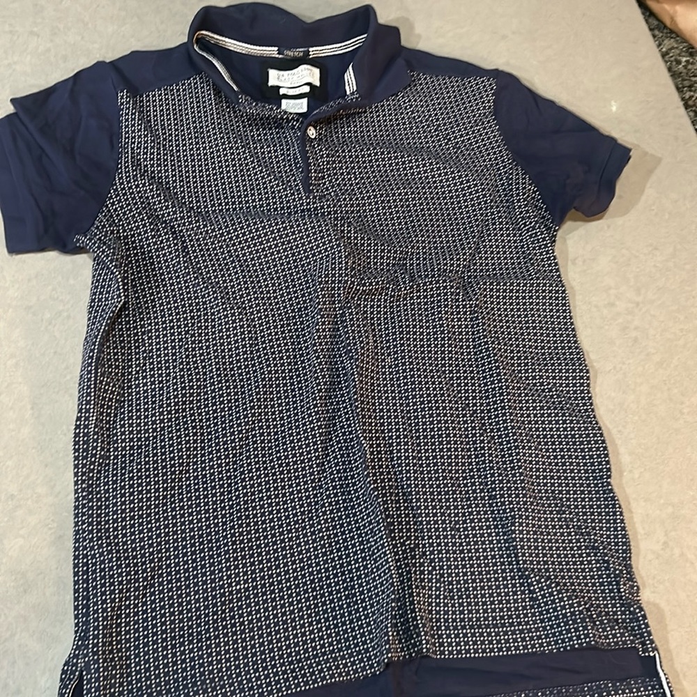 Polo shirt blue slim fit